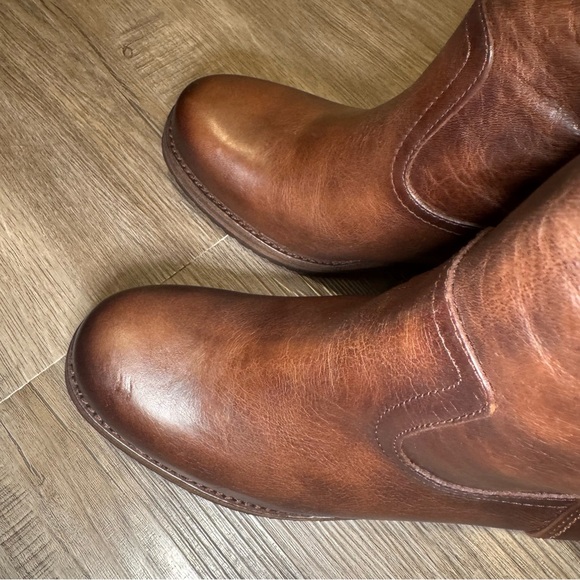 Cleo + Wolf Scout Round Toe Heeled Brown Leather Fashion Boots - Picture 11 of 13